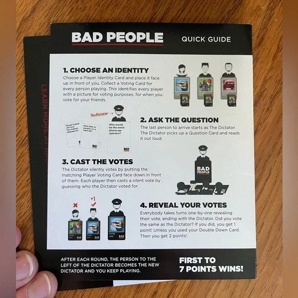 2/30$ 🛍️ Bad People Card Game - Picture 3 of 7